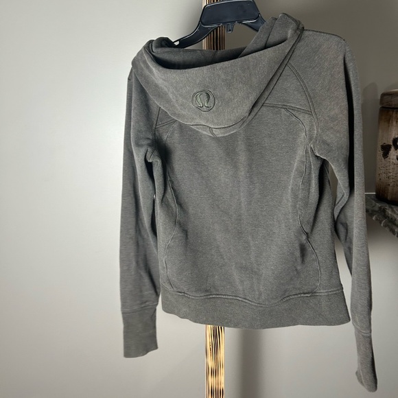 Lululemon Green Scuba Zip-Up Hoodie Jacket Size 6 - Picture 6 of 10